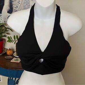 Victoria’s Secret Black Twist Front Sports Bra - L